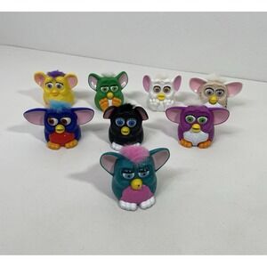 Vintage 1998 Furby McDonald's Happy Meal Toys Lot of 8 Figurine Characters